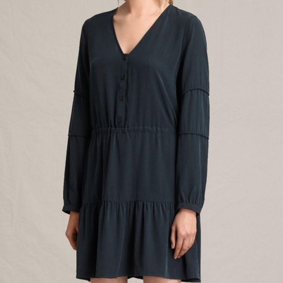NWT $268 All Saints Black "Nora" Dress in size US 0 / UK 4! - Picture 3 of 6